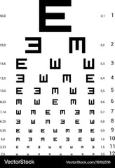 E-1 Foldable Ophthalmology chart