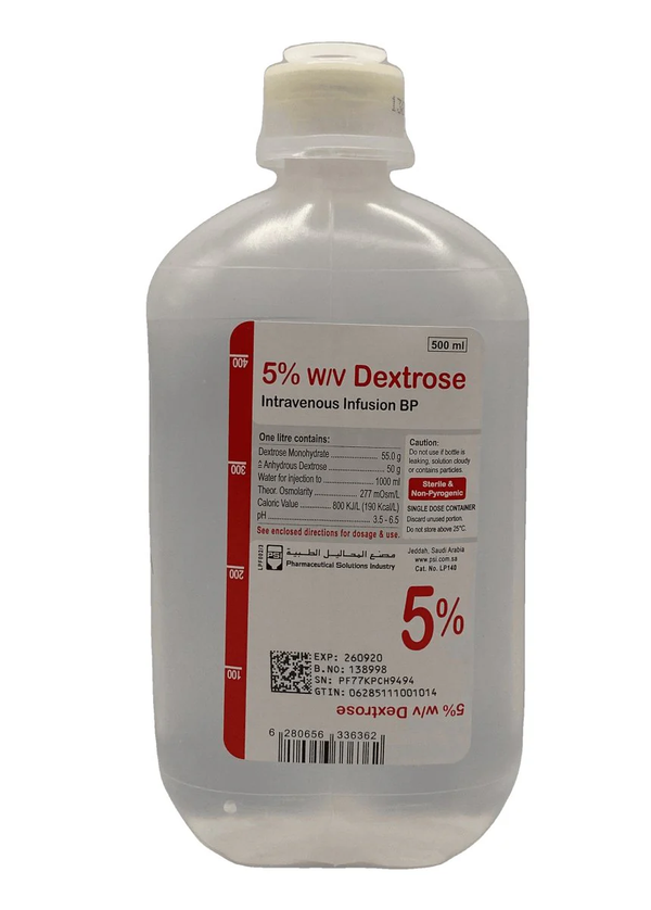 Dextrose 5% solution 500ml