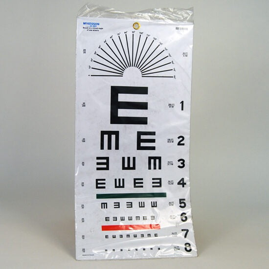 Plastic Eye Chart (Test distance = 5m)