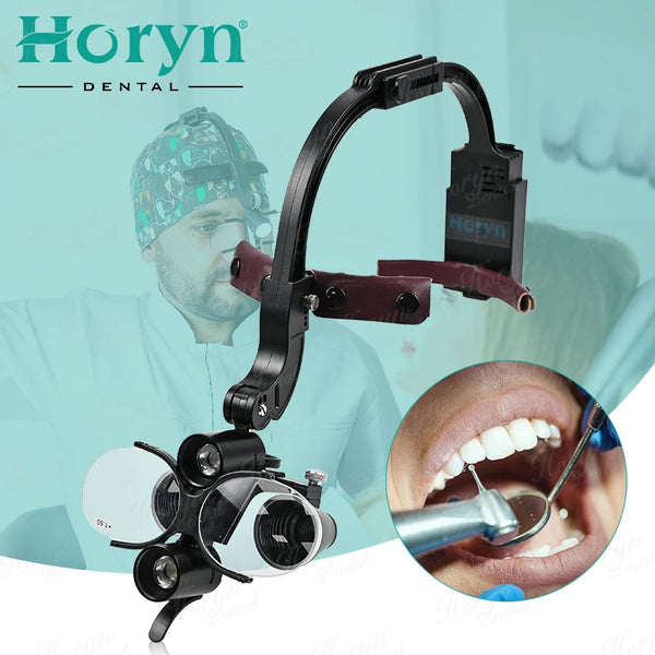 Headlight Double with Loupe 3.5X and composite optical filter