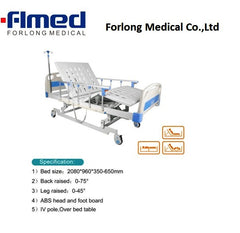Electric medical bed with mattress