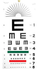 Plastic Eye Chart (Test distance = 5m)