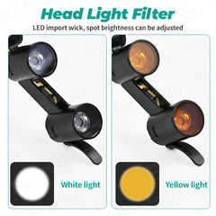 Headlight Double with Loupe 3.5X and composite optical filter