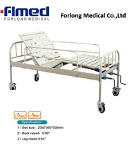 Motion Manual Medical Bed with plastic headers