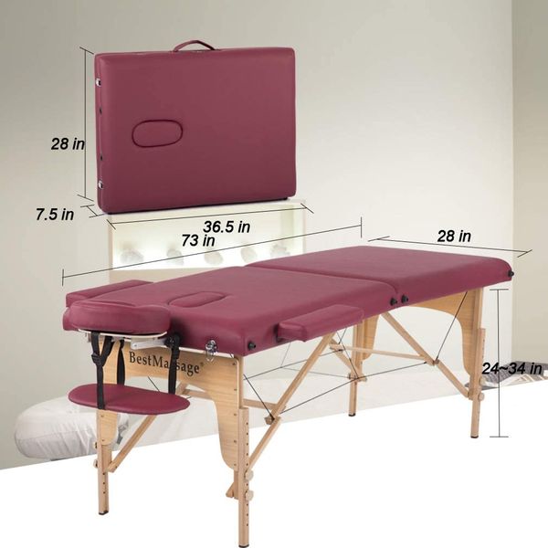 Portable Massage Bed (WOOD COUCH)
