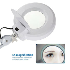 مصباح جانبي للفحص مكبر 5X LED