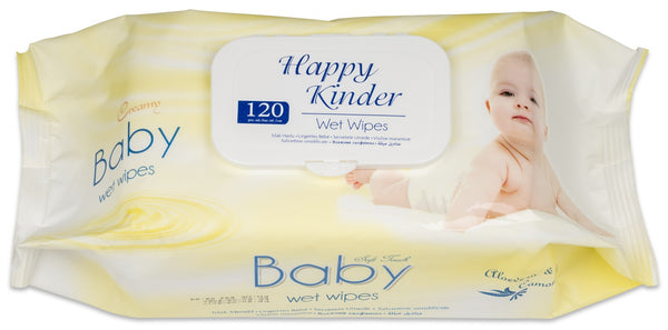 Happy Kinder Wet Wipes 120 wipes