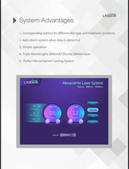 Triple Wavelength Diode Laser Machine {3 in 1 laser (Diode + Alex +Yag)}
