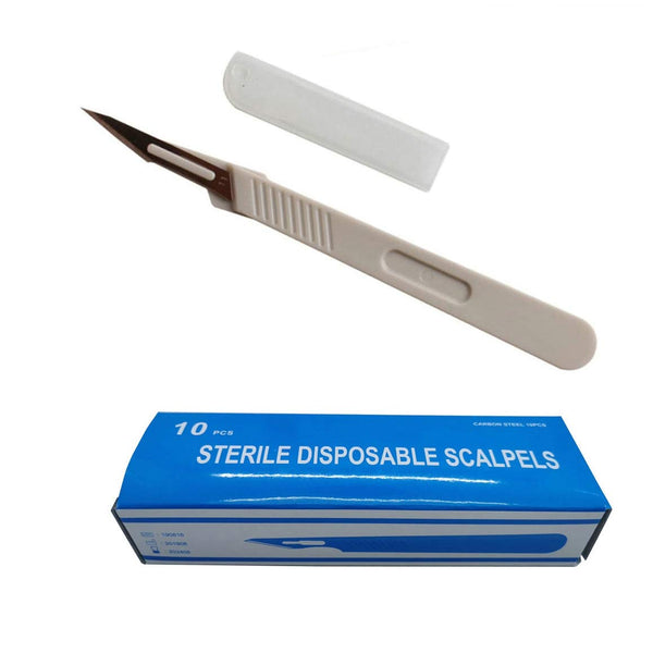 Surgical blade with plastic handle 10pcs/box