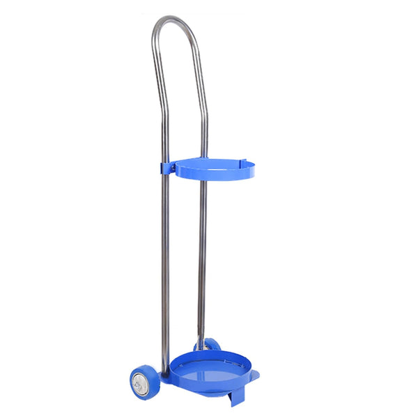 Portable oxygen cylinder cart