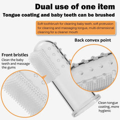 Soft Silicone Training Toothbrush for Baby Teeth Cleaning & Massage