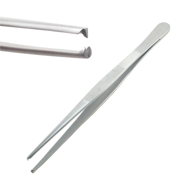 Stainless Steel Toothed Tweezer