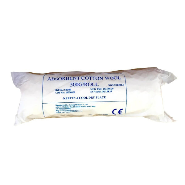FLMED 100% PURE COTTON WOOL ROLL 500G
