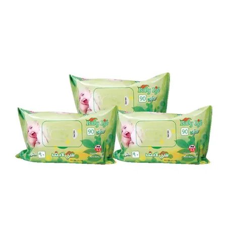 Baby Life Wet Wipes 90 Wipes