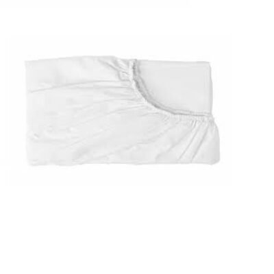 White elastic bed sheet